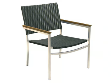 MILLENIUM - Garden stackable polyethylene easy chair with armrests by Il Giardino di Legno - view 2